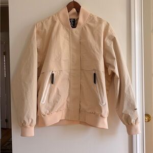 GOFRANK Soft Peach Waterproof Bomber Jacket with Reflective Tag